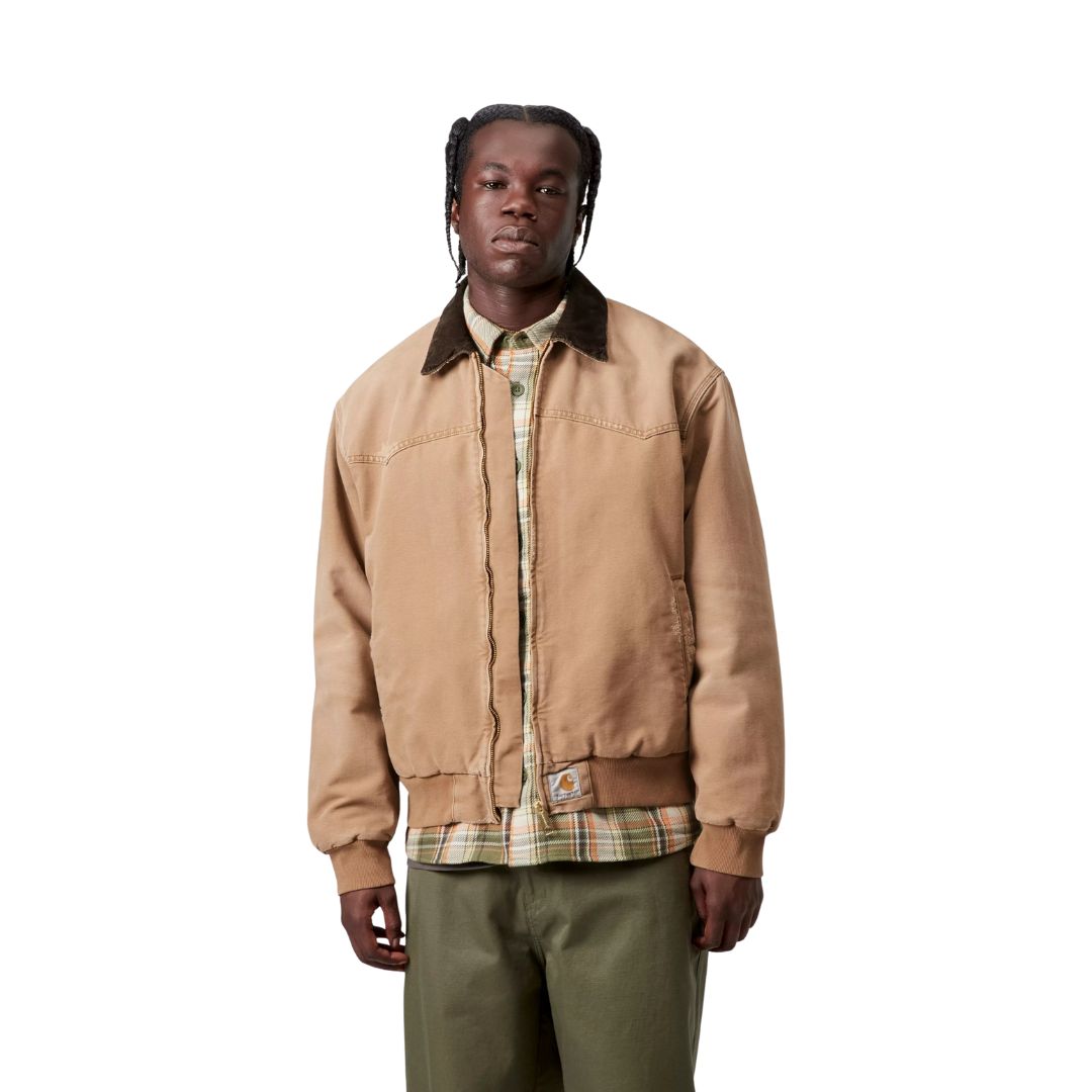 Carhartt Chamarra Sherpa Hombre CHAQUETA CARHARTT Washed Duck Sherpa Lined Black