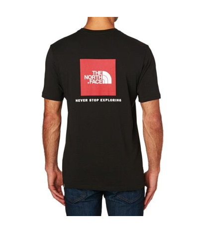 Camiseta The North Face SS Red Box en Negro