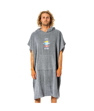 Poncho Rip Curl Logo Hooded Towel Grey
