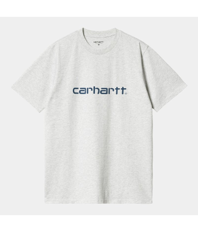 Camiseta de manga corta Carhartt WIP Script Ash Heather Liberty
