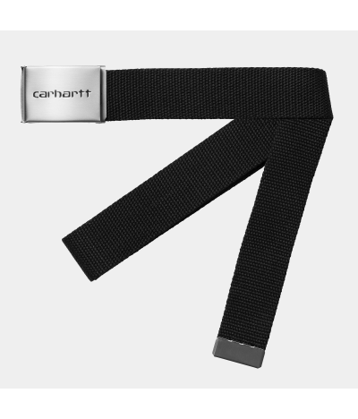 Cinturón Carhartt WIP Clip Chrome en Negro