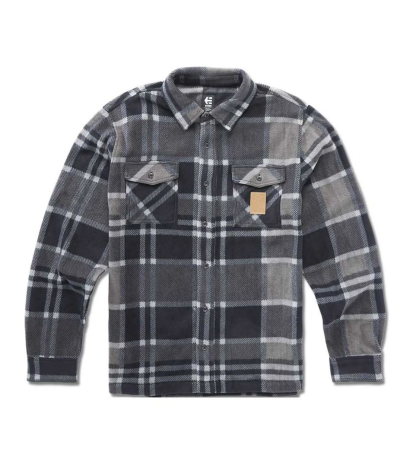 Camisa para hombre Etnies Woodsman Fleece Charcoal