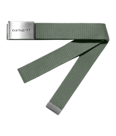 Cinturón Carhartt WIP Clip Chrome en Verde