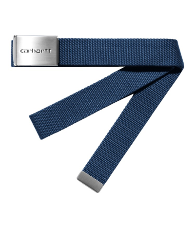 Cinturón Carhartt WIP Clip Chrome en Azul Marino