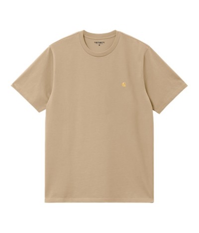 CARHARTT WIP CAMISETA  CHASE SABLE / GOLD