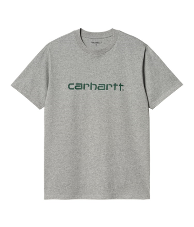 Camiseta de manga corta Carhartt WIP Script Grey Heather Chervil