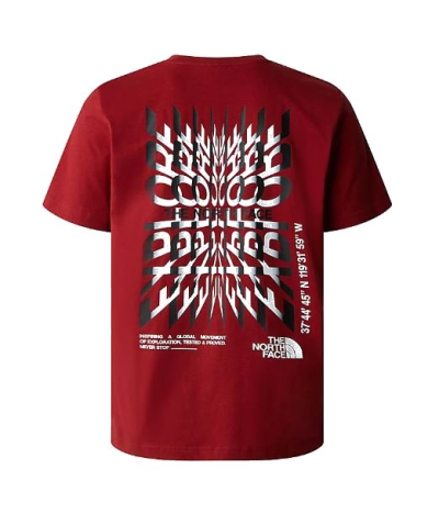 Camiseta de manga corta para hombre The North Face Coordinates TNF Iron Red