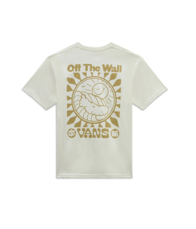 Camiseta de manga corta para hombre Vans Sun and Surf MarshMallow,