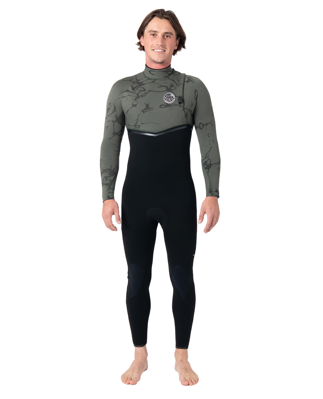 Traje de neopreno Rip Curl E-Bomb Zip Free 4/3 2026 camuflaje Deep Cactus