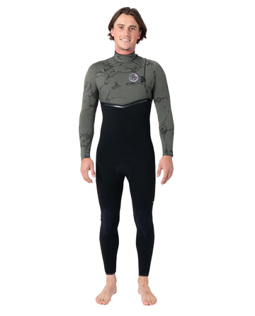 Traje de neopreno Rip Curl E-Bomb Zip Free 4/3 2026 camuflaje Deep Cactus
