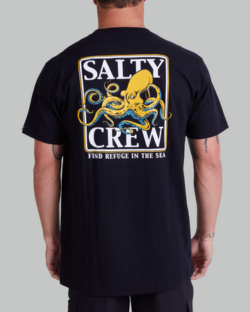 Camiseta básica negra Salty Crew Ink Slinger de manga corta para hombre