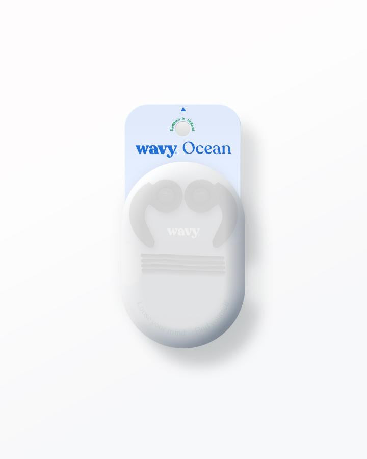 Estuche de los Tapones de Oídos Wavy Ocean para Surf y Deportes Acuáticos