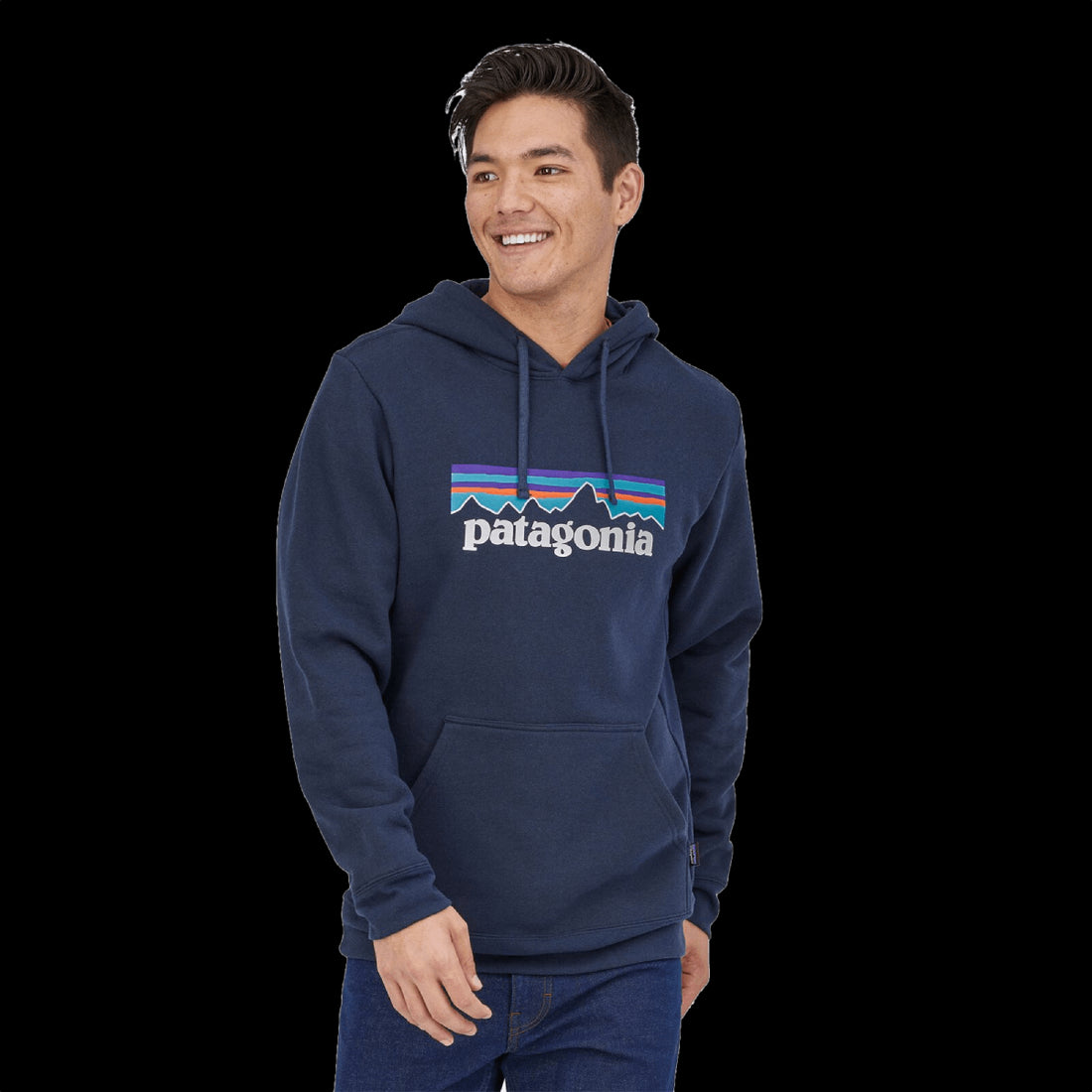 Sudadera con capucha Patagonia P-6 Logo Uprisal New Navy