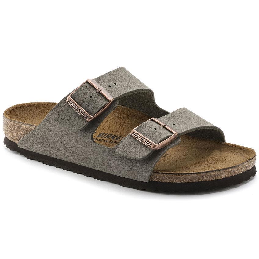 Sandalias Birkenstock Arizona Birko-Flor® Stone Nubuck derecha