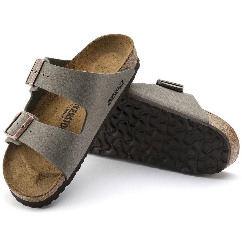 Sandalias Birkenstock Arizona Birko-Flor® Stone Nubuck derecha