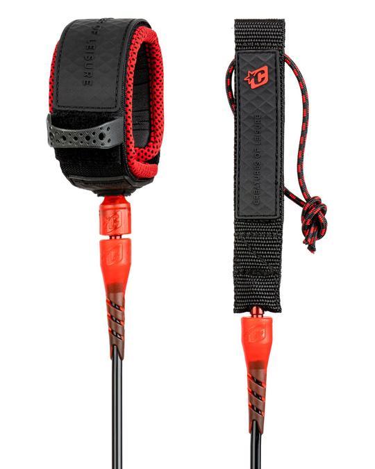 Leash de Surf Creatures Reliance Pro 6' Rojo y Negro