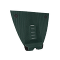 Vista lateral del grip Deflow 3 Piece Traction Green mostrando el kick de cola de 30 mm con ángulo de 50 grados en verde profundo inspirado en el British Racing Green.