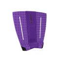 Vista lateral del grip Deflow Pop Traction Violet mostrando el kick de cola de 30 mm y el perfil del arco central en tono violeta entre azul y morado.