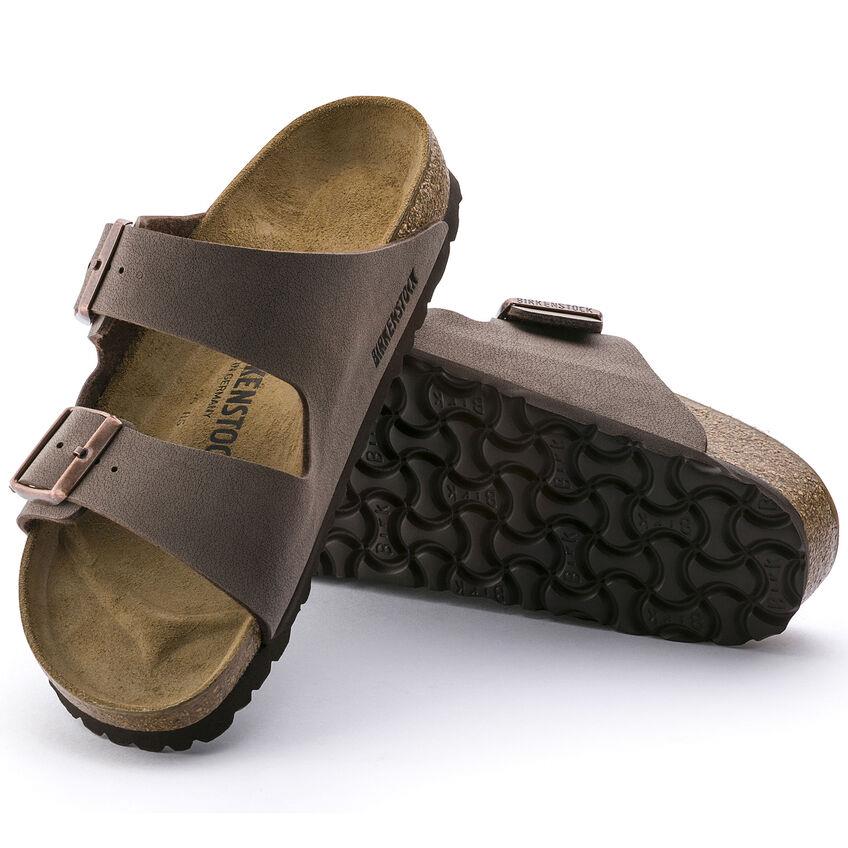 Sandalias Birkenstock Arizona Birko-Flor® Mocca derecha