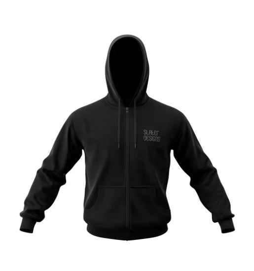 Sudadera con capucha y cremallera Slater Designs Pill Fleece Hoodie Black