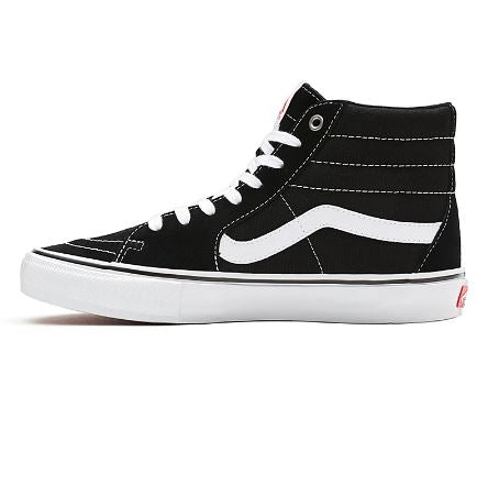 Zapatillas Vans SK8-Hi Blanco y Negro Clásicas izquierda