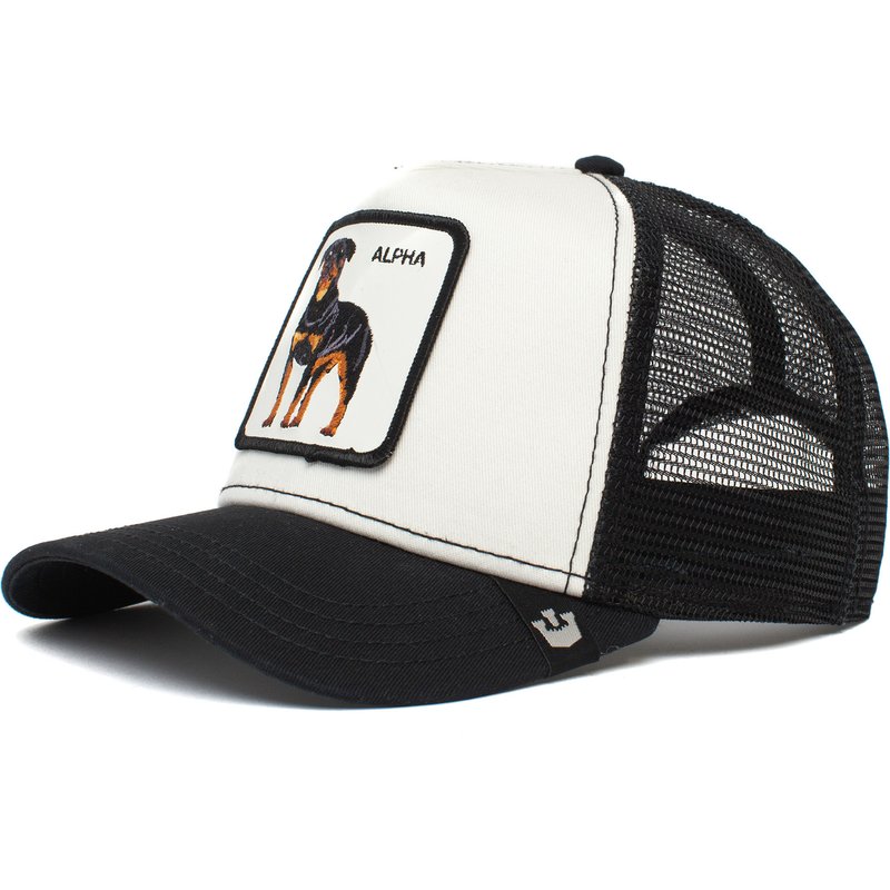 Gorra Trucker Goorin Bros Alpha Dog Blanca