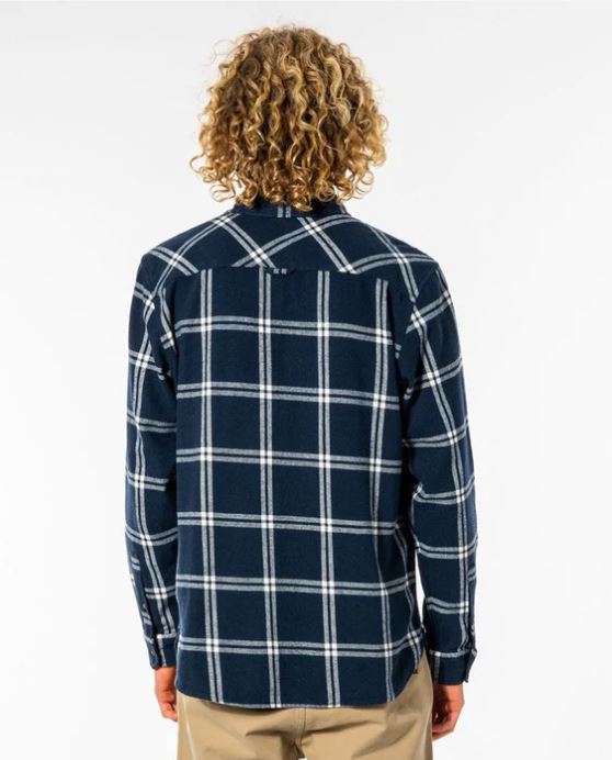 Camisa Rip Curl Checked In Flannel - Navy