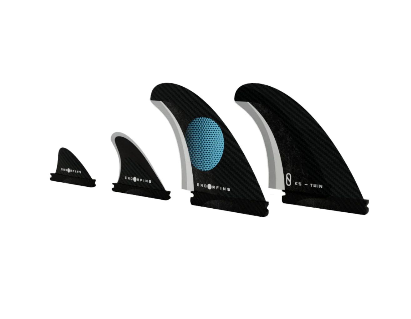 ENDORFINS KS TWIN + 2  FIN SET FUTURES SINGLE TAB