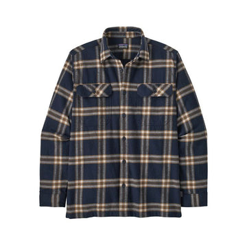 PATAGONIA FJORD FLANNEL SHIRT NORTH LINE NEW NAVY