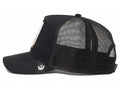 Gorra Trucker Goorin Bros High Jirafa Negra con rejilla de malla negra