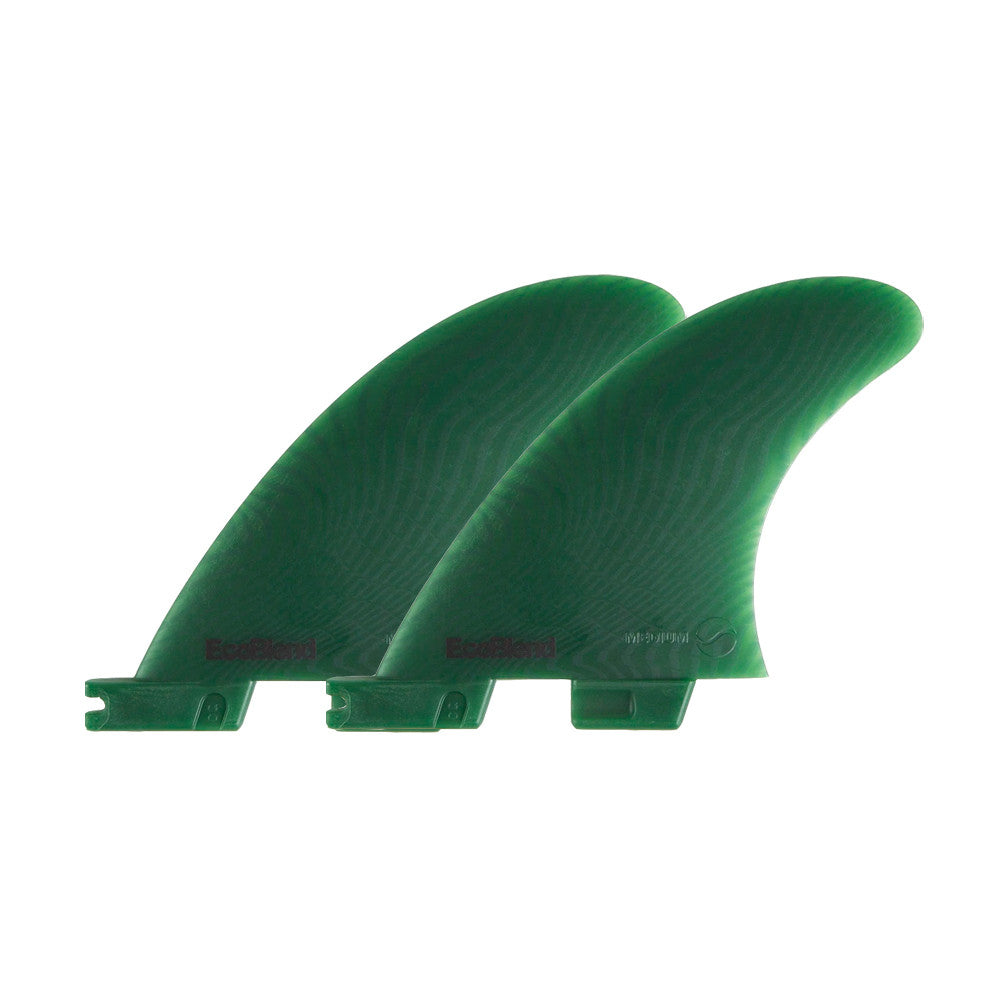 Quillas FCS II Carver Neo Glass Eco Quad Rear Fins Medium Sage