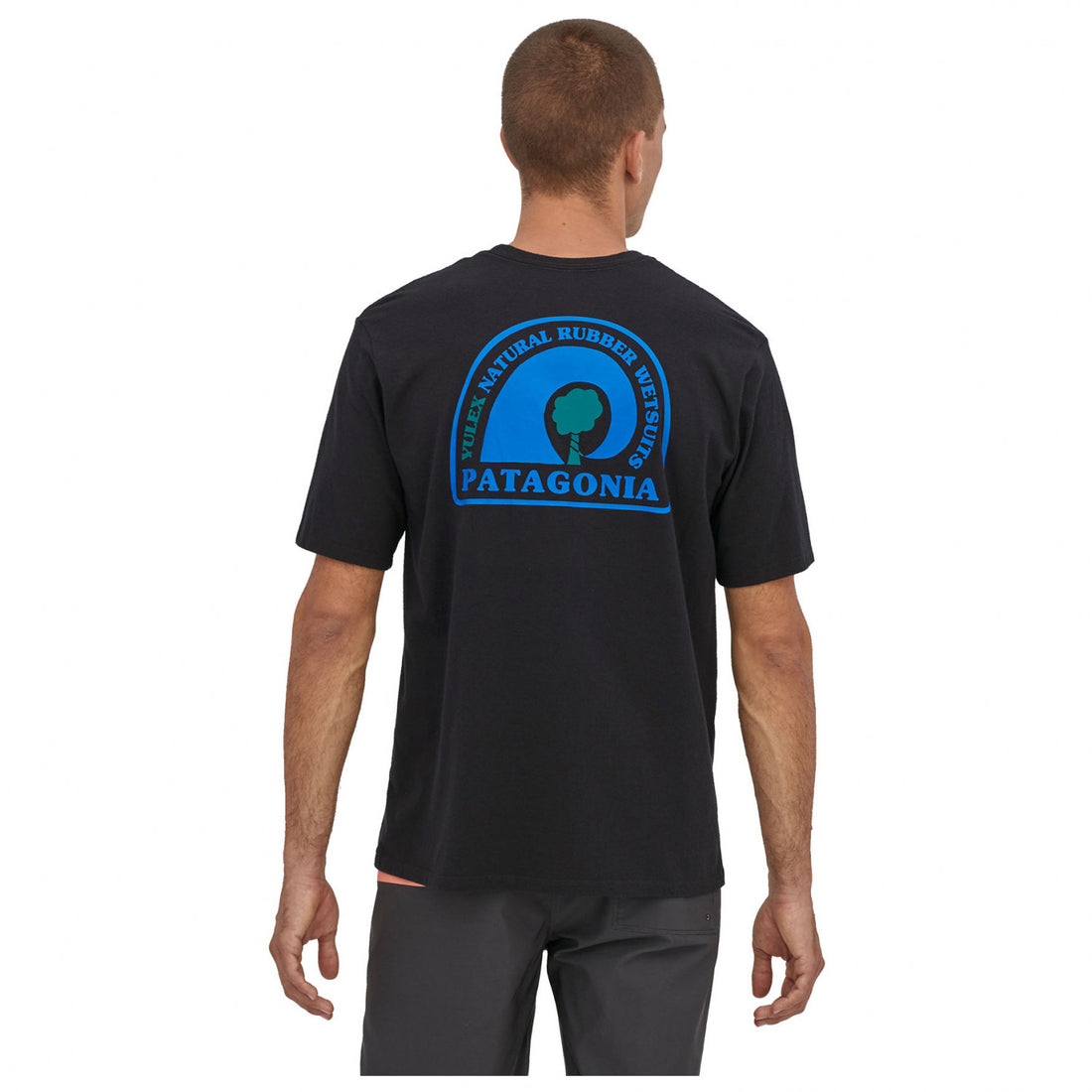 Camiseta Patagonia Rubber Tree Mark Responsibili-Tee Black espalda