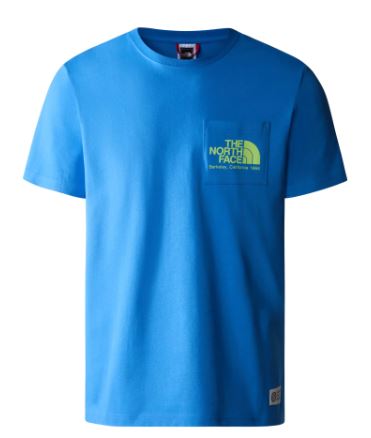 Camiseta de manga corta con bolsillo en el pecho para hombre The North Face Berkeley California Tee Super Sonic Blue