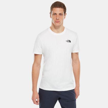 Camiseta de manga corta para hombre The North Face Simple Dome Tee White