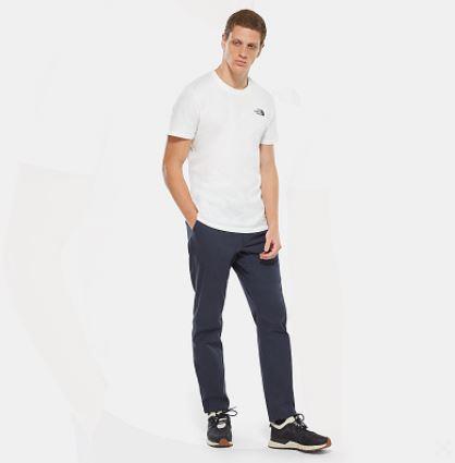 Hombre con camiseta de manga corta para hombre The North Face Simple Dome Tee White