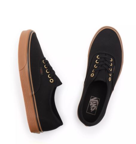 VANS AUTHENTIC BLACK/RUBBER | ZAPATILLAS DE LONA CLÁSICAS