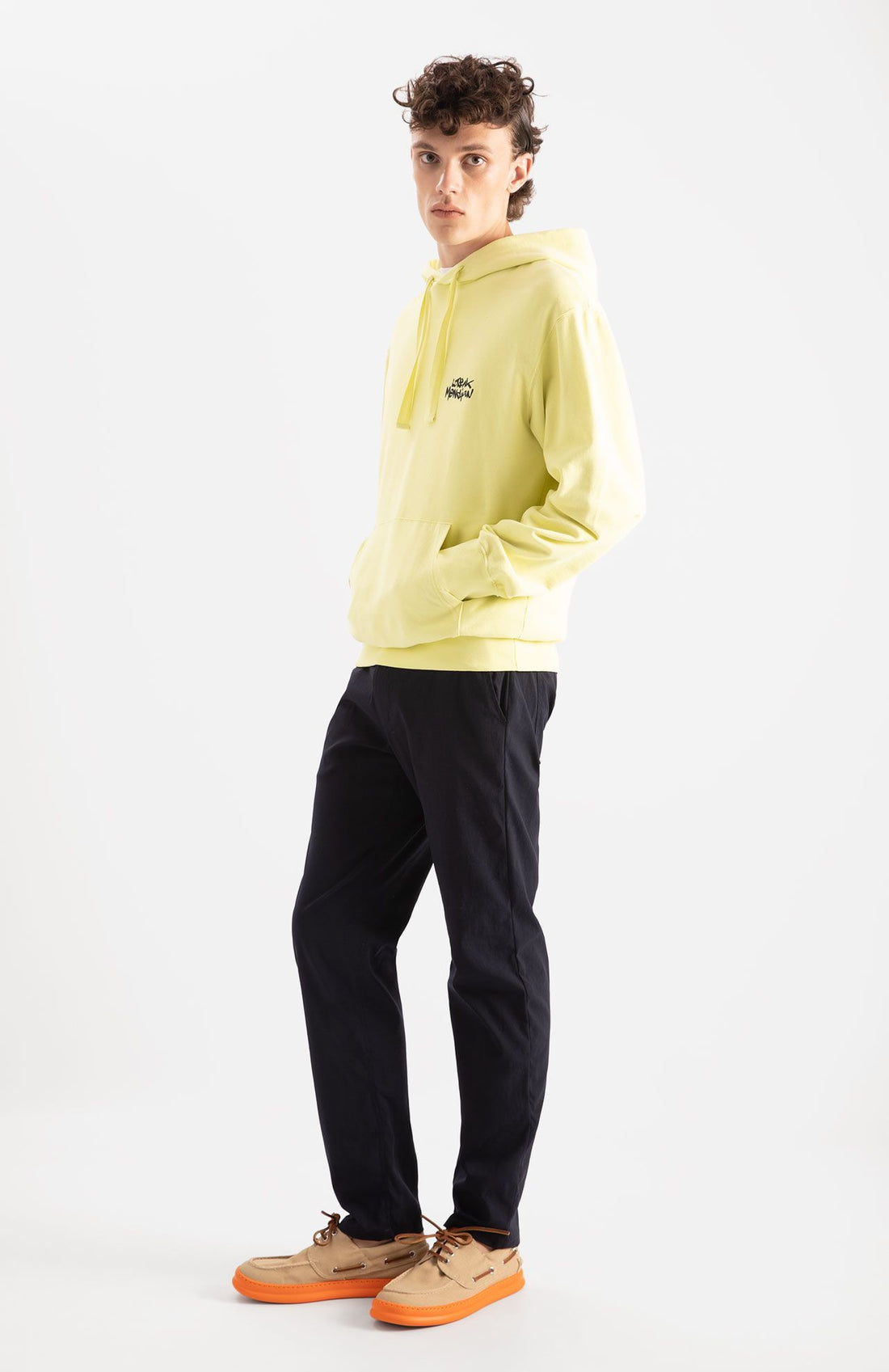 LOREAK MENDIAN SUDADERA OUTLINE LIGHT LEMONGRASS