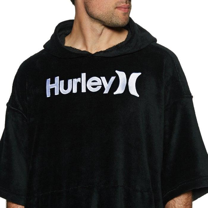 Poncho Hurley One & Only en color Negro con capucha