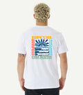 Camiseta Core Surfing X Rip Curl Santiago de Compostela Destination Blanca posterior