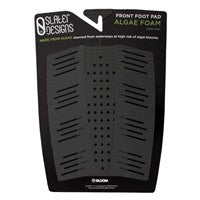 Traction Pad Ecológico Slater Designs en negro para Tablas de Surf frontal