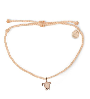 Pulsera Pura Vida Sea Turtle en Rose Gold y Blush