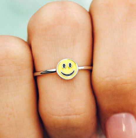 PURA VIDA ANILLO HAPPY FACE RING