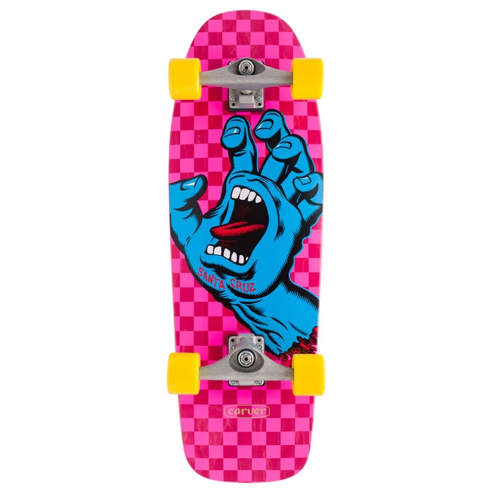 Surf Skate Carver Santa Cruz Screaming Hand 9.80x30.20 Rosa