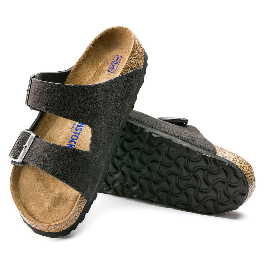 BIRKENSTOCK ARIZONA SUEDE LEATHER VELVET GREY | SANDALIAS PREMIUM DE PIEL SUAVE