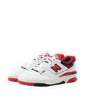 Par de Zapatillas New Balance 550 Blanco y Rojo Equipo