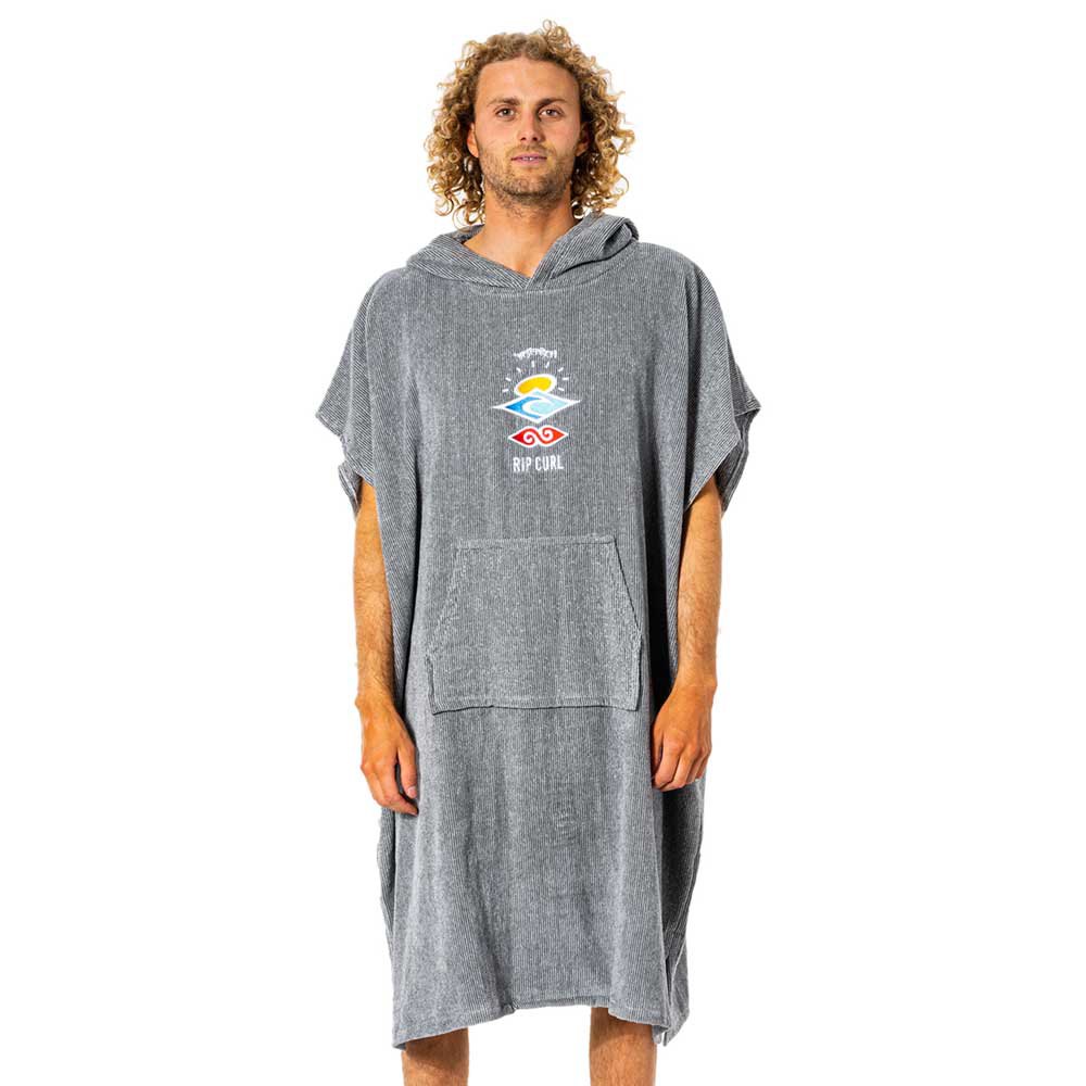 Poncho Rip Curl Logo Hooded Towel Grey