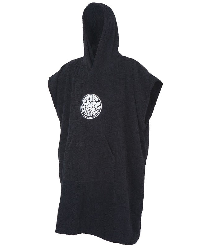 Poncho Surf Logo Hooded Towel Rip Curl en Negro