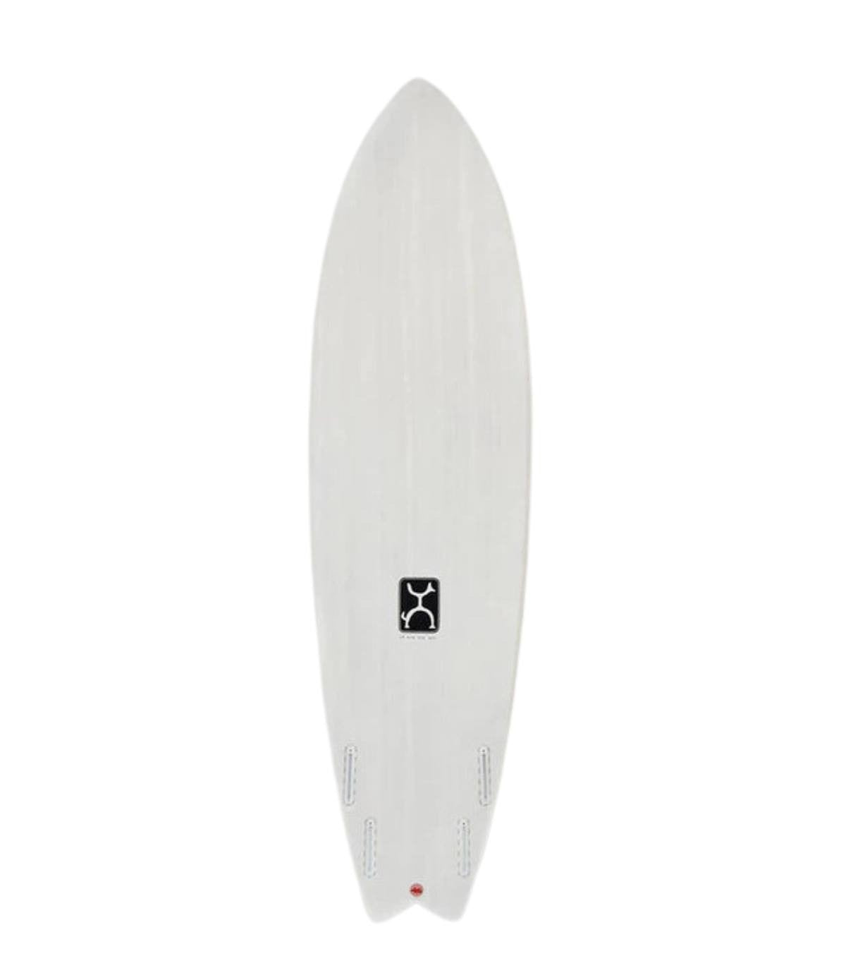 Firewire Seaside & Beyond White Thunderbolt Red Futures By Rob Machado frontal