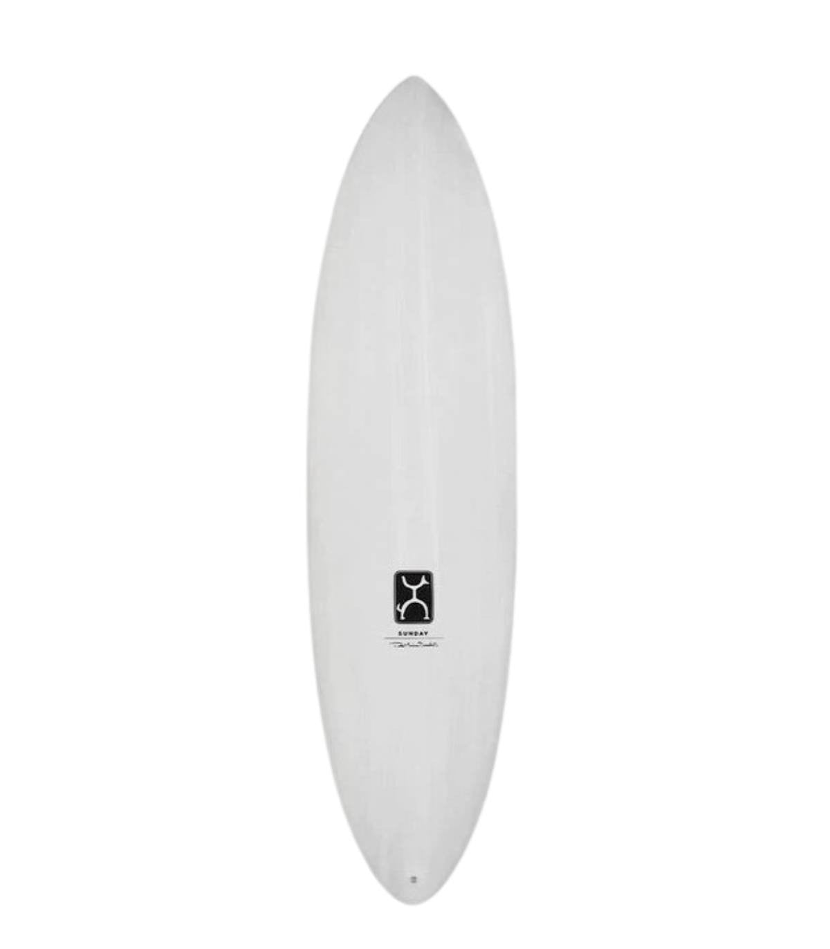 Tabla de Surf Firewire Sunday Twin White In Thunderbolt Red Futures frontal