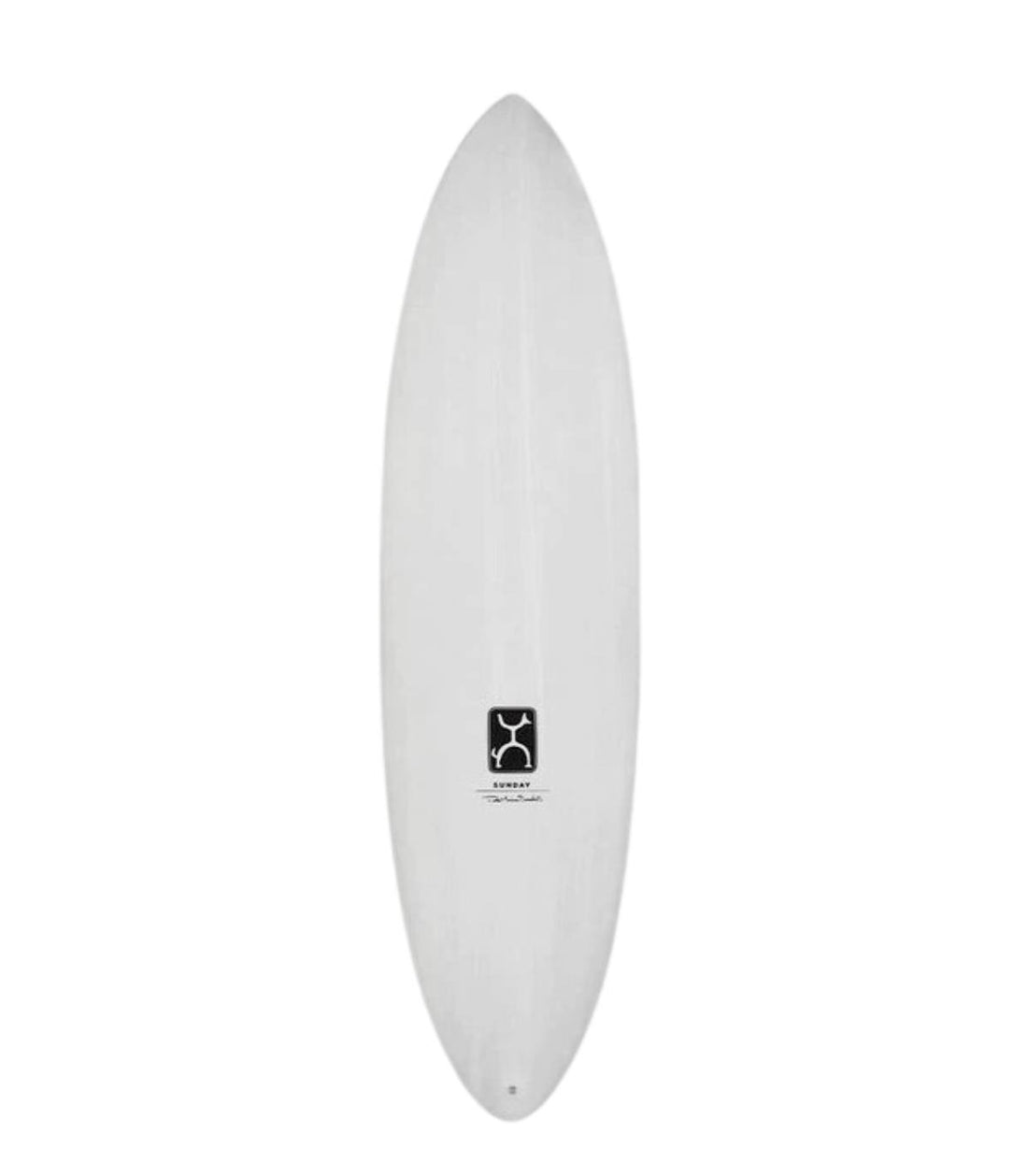 Tabla de Surf Firewire Sunday Twin White In Thunderbolt Red Futures frontal